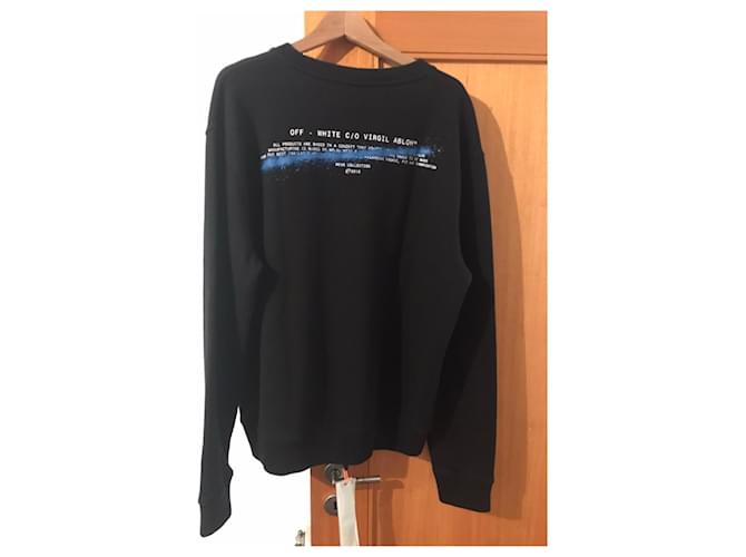 Off White Off-White Schwarzer Baumwoll Sweatshirt XXL - Ansicht 2