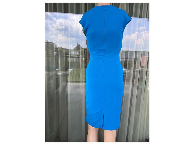 Reiss Kleid aus blauer Viskose - Ansicht 4