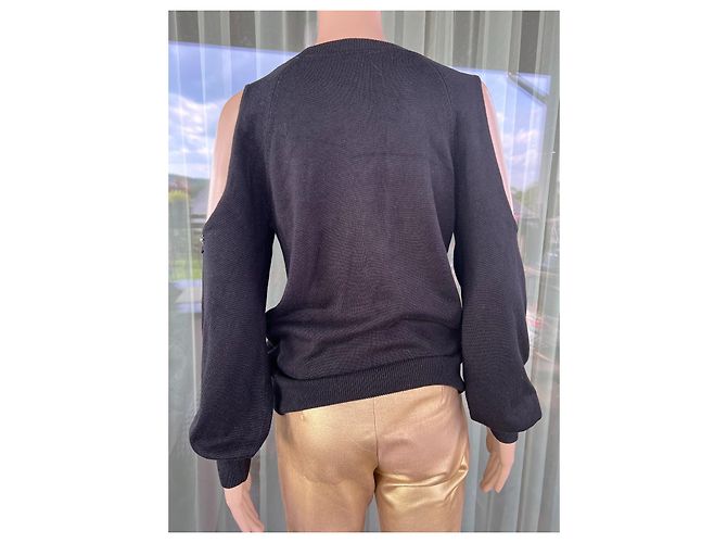 Topshop Schwarzer Strick aus Viskose - Ansicht 2