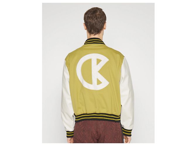 Autre Marque Cook Unisex Bomberjacke Grün Wollmischung Mehrfarben - Ansicht 2