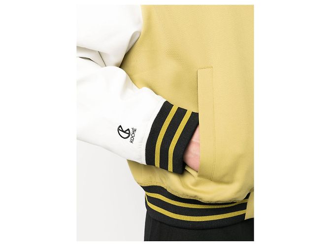 Autre Marque Cook Unisex Bomberjacke Grün Wollmischung Mehrfarben - Ansicht 4