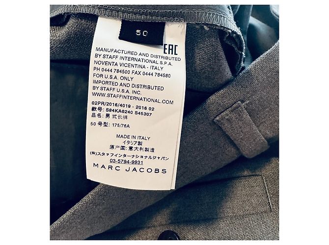 Marc Jacobs Grey Wool Pants 50 - view 5