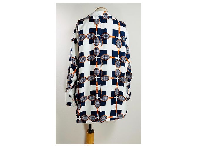 La Prestic Ouiston Seiden Blazer Racket Oversize Mehrfarben - Ansicht 5