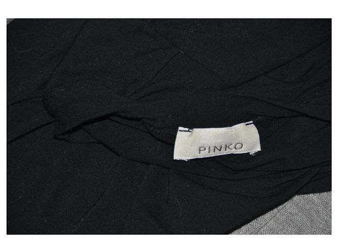 Vestido mini negro Pinko con mangas efecto bolero - vista 4