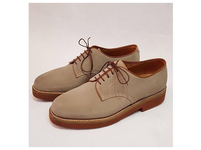 Silvano Lattanzi Derbies Beige - vue 2