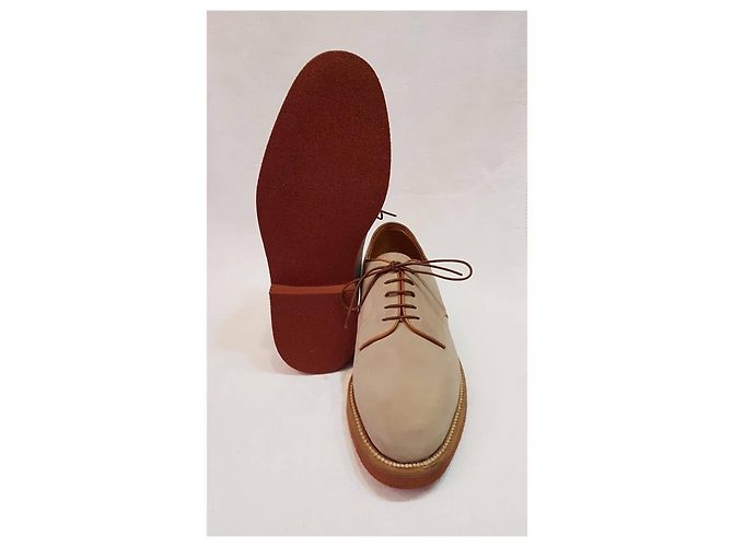 Silvano Lattanzi Derbies Beige - vue 3