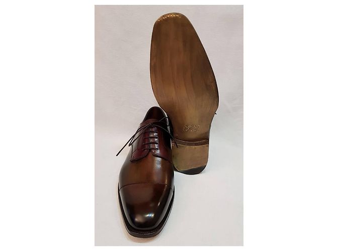 Silvano Lattanzi Stringate Multicolore Marrone chiaro - vista 4