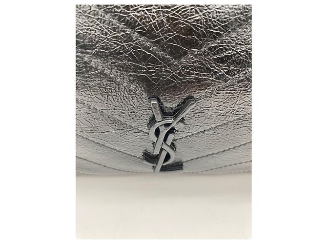 Borsa tote Monogram Yves Saint Laurent in pelle nera Nero - vista 7