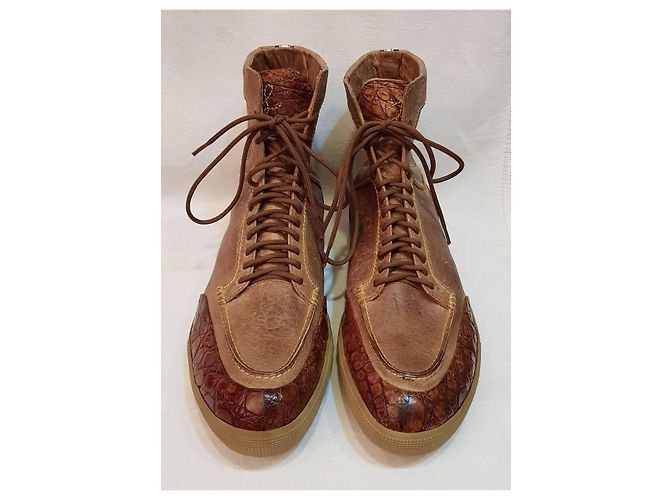 Silvano Lattanzi Sneakers alte Marrone chiaro - vista 2