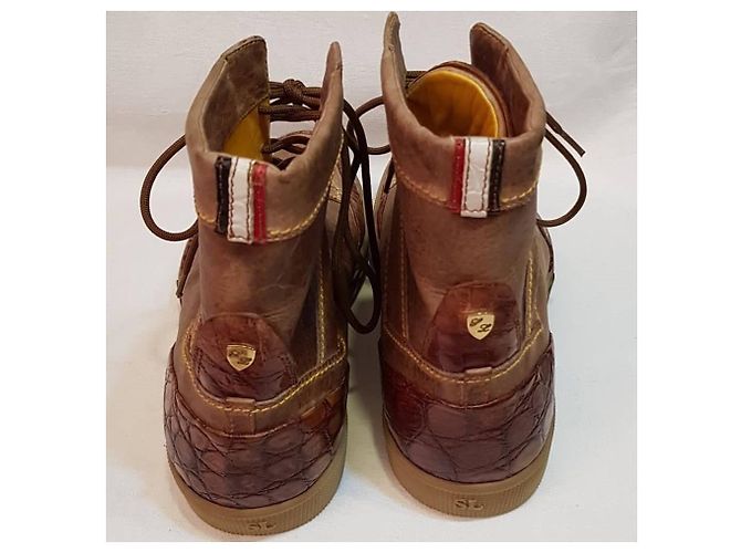 Silvano Lattanzi Sneakers alte Marrone chiaro - vista 3