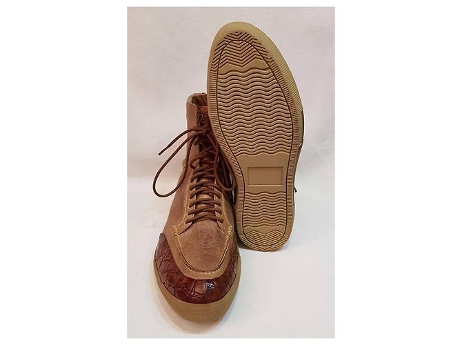 Silvano Lattanzi Sneakers alte Marrone chiaro - vista 4