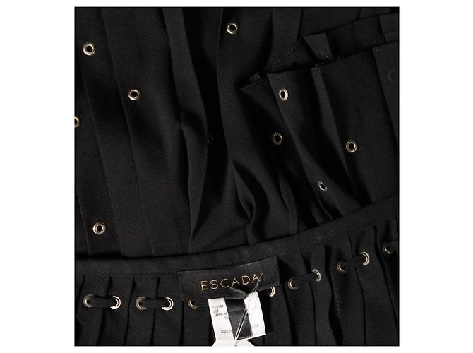Escada Schwarzer Rock aus Polyester Größe 36 - Ansicht 3