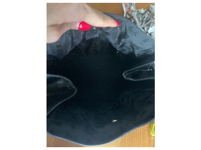 Borsa Gucci in pelle nera Nero - vista 11