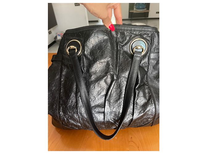 Borsa Gucci in pelle nera Nero - vista 12