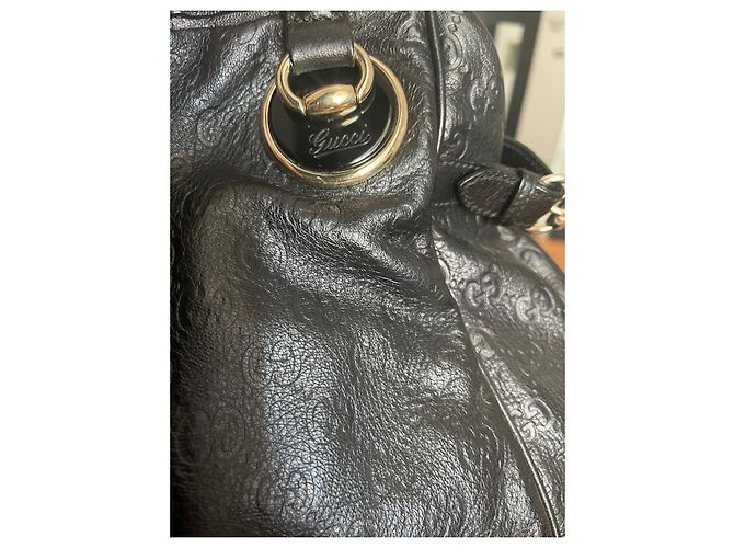Borsa Gucci in pelle nera Nero - vista 4