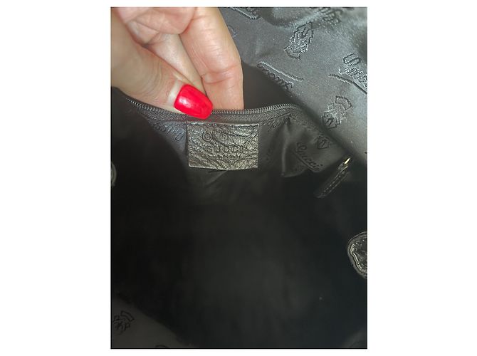Borsa Gucci in pelle nera Nero - vista 6