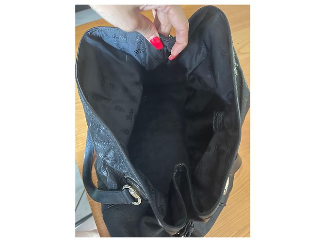 Borsa Gucci in pelle nera Nero - vista 8