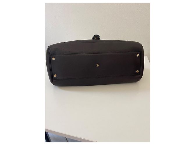 Borsa Gucci in pelle marrone - vista 5