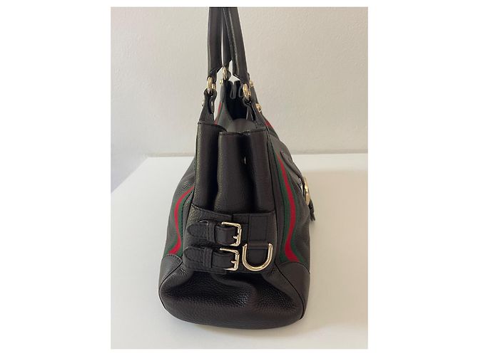 Borsa Gucci in pelle marrone - vista 6