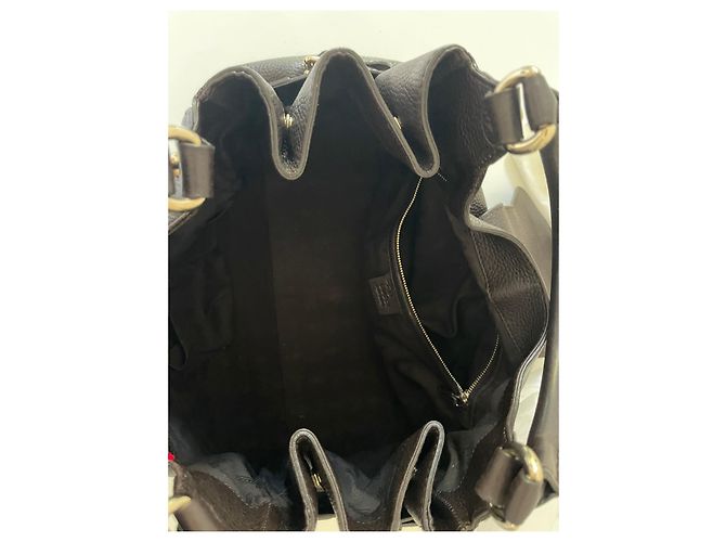 Borsa Gucci in pelle marrone - vista 9