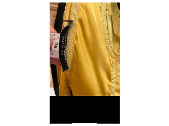 Vestido de encaje amarillo con bustier Dolce & Gabbana - vista 4