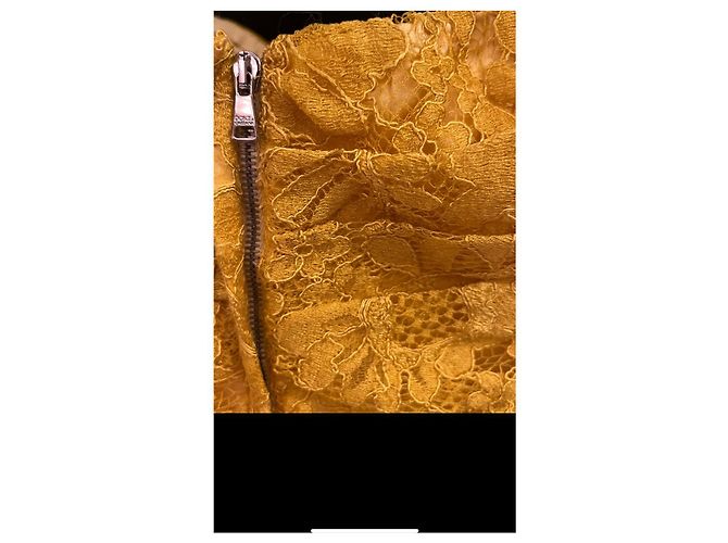 Vestido de encaje amarillo con bustier Dolce & Gabbana - vista 6