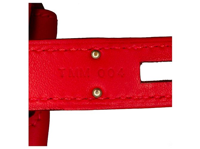 Hermès Borsa a tracolla Hermes Mini Swift Berline rossa Rosso - vista 11