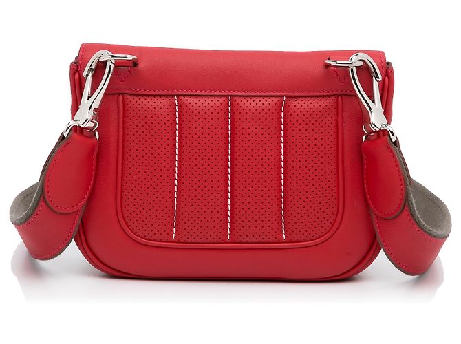 Hermès Borsa a tracolla Hermes Mini Swift Berline rossa Rosso - vista 4