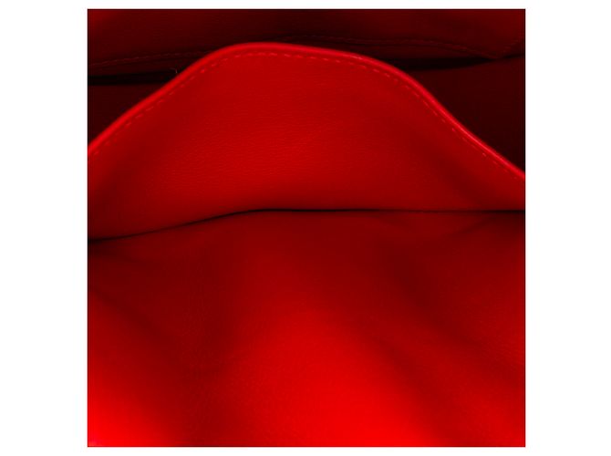 Hermès Borsa a tracolla Hermes Mini Swift Berline rossa Rosso - vista 7