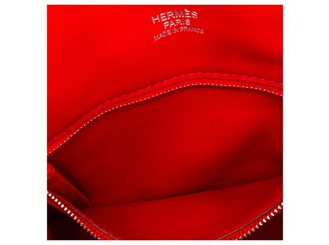 Hermès Borsa a tracolla Hermes Mini Swift Berline rossa Rosso - vista 8