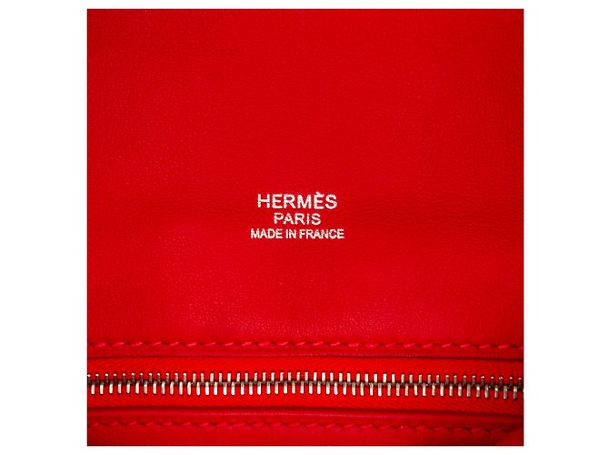 Hermès Borsa a tracolla Hermes Mini Swift Berline rossa Rosso - vista 9
