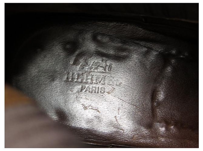 Hermès ZAPATOS HERMES CHELSEA 44 Botas de cuero marron Castaño - vista 5