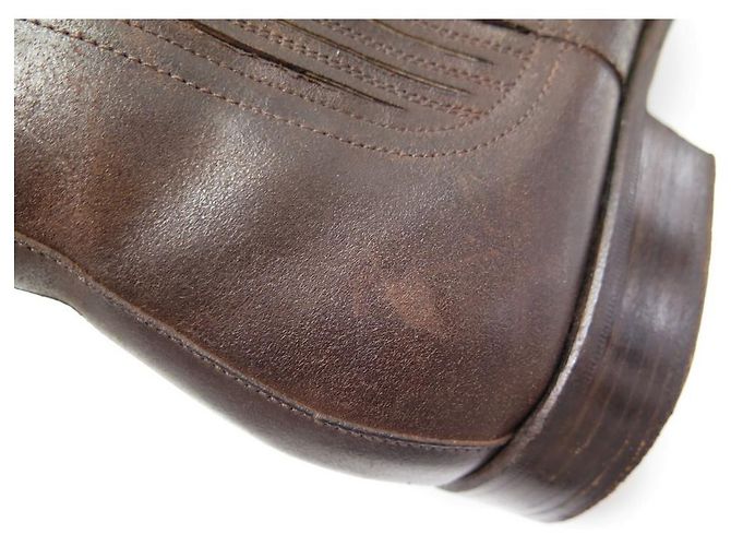 Hermès ZAPATOS HERMES CHELSEA 44 Botas de cuero marron Castaño - vista 8