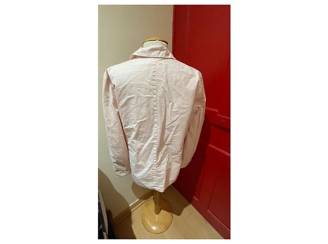 Chaqueta Casey-Casey de algodón rosa claro - vista 2