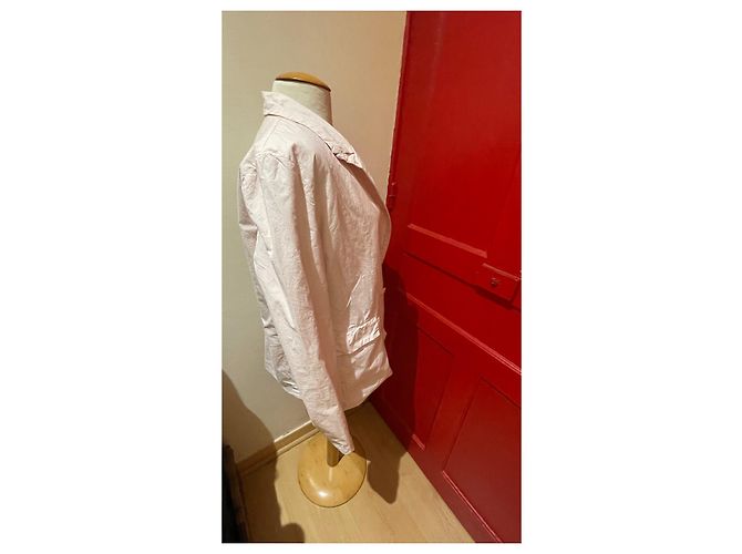 Chaqueta Casey-Casey de algodón rosa claro - vista 3