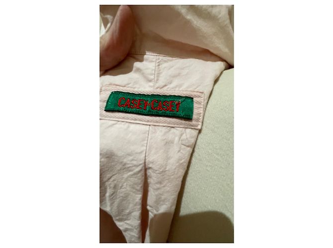 Chaqueta Casey-Casey de algodón rosa claro - vista 5