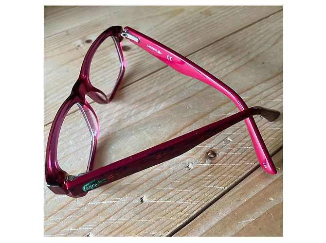 Lacoste Brille Lila Fuchsia Weinrot - Ansicht 2