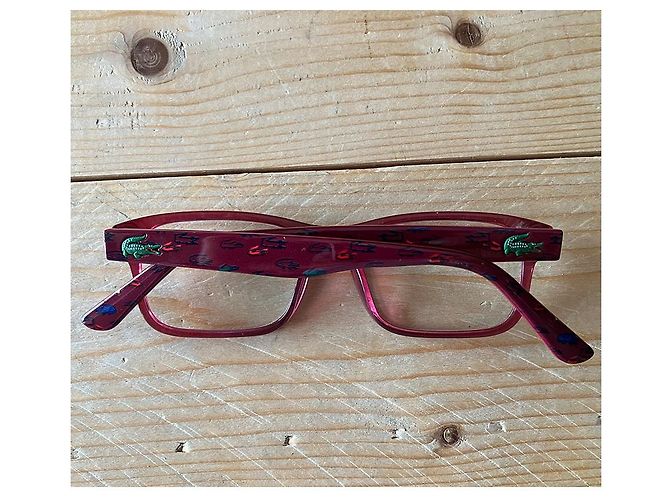 Lacoste Brille Lila Fuchsia Weinrot - Ansicht 3