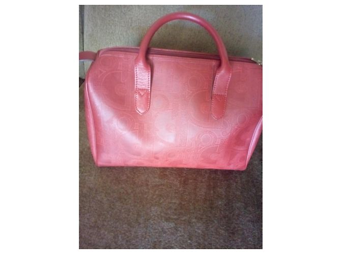 Borsa Christian Dior Boston Rossa Monogramma Pelle Rosso - vista 3