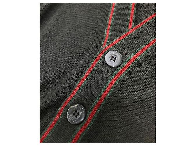 ***GUCCI Strickjacke aus Kamelseide mit Sherry-Linie Braun - Ansicht 4