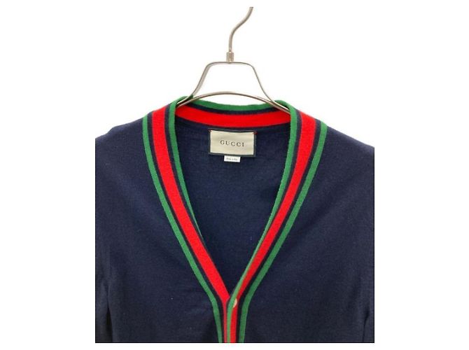 Gucci Strickjacke aus Wolle Marine XL - Ansicht 3