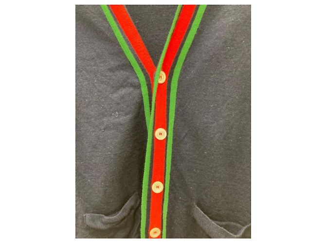 Gucci Strickjacke aus Wolle Marine XL - Ansicht 5