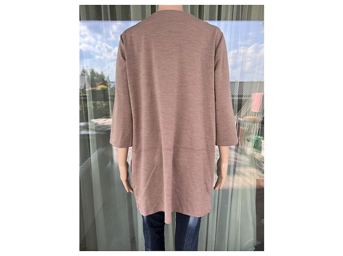 Jersey Marella de lana beige Talla M - vista 2