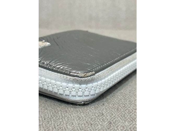 COURREGES Wallets T.  Vegan leather Silvery - view 4