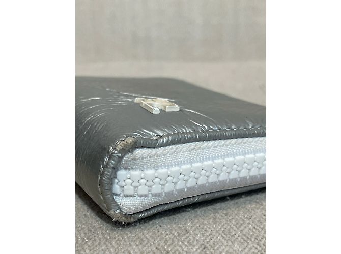 COURREGES Wallets T.  Vegan leather Silvery - view 5