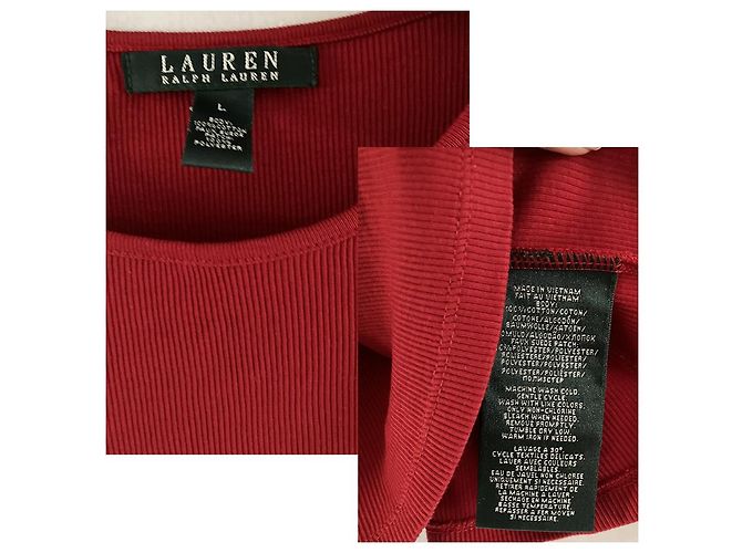 Ralph Lauren Strickpullover aus Baumwolle Rot - Ansicht 4