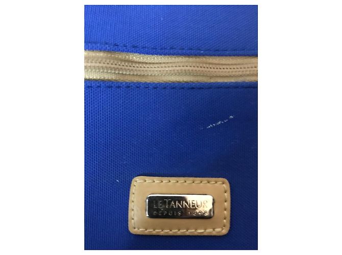 Borsa bimateriale Le Tanneur Blu Cammello - vista 4