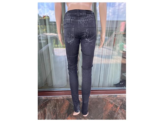 Vaqueros pitillo Designers Remix MoonlegS3 negros Gris - vista 2