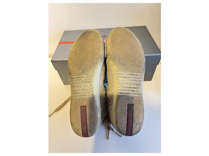 Ballerine Prada Beige in Viscosa e Pelliccia - vista 10