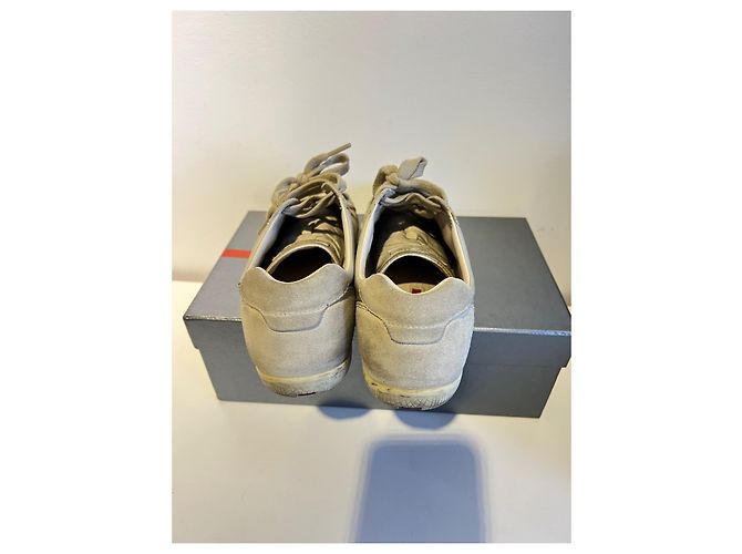 Ballerine Prada Beige in Viscosa e Pelliccia - vista 5